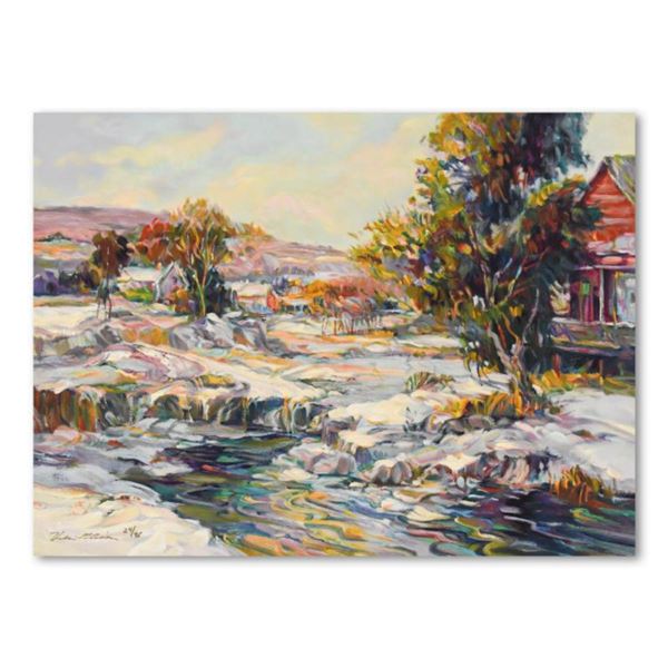 Henri Plisson, "The Thaw" Limited Edition on Canvas, Numbered 24/95 and Hand Signed with Letter of A