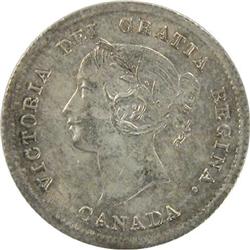 Canada Five Cents 1872H ICCS MS-64