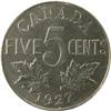 Image 2 : Canada Five Cents 1927 ICCS MS-63