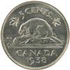 Image 2 : Canada Five Cents 1938 ICCS MS-64
