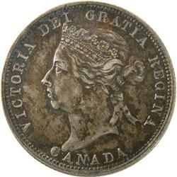 Canada 25 Cents 1890H EF