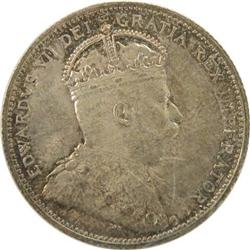 Canada 25 Cents 1908 ICCS MS-64