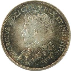 Canada 25 Cents 1913 ICCS MS-64