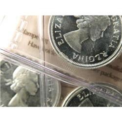 1963-1968 Silver, ten ICCS pieces