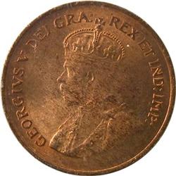 Canada One Cent 1920 ICCS MS-65 Red
