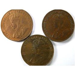 1923 two pieces, and 1922, all VF-EF
