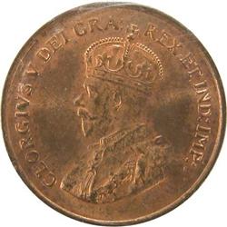Canada One Cent 1924 ICCS MS-64 Red