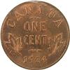 Image 2 : Canada One Cent 1924 ICCS MS-64 Red