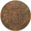 Image 2 : Canada One Cent 1927 ICCS MS-64 Red