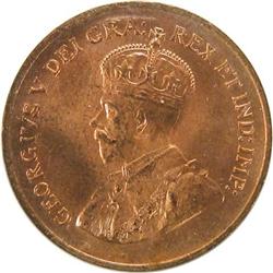 Canada One Cent 1933 ICCS MS-65 Red