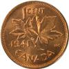 Image 2 : Canada One Cent 1941 ICCS MS-64 Red