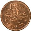 Image 2 : Canada One Cent 1942 ICCS MS-64 Red