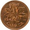 Image 2 : 1947 Maple Leaf Blunt 7 ICCS MS-65 Red