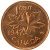 Image 2 : 1947 Maple Leaf Blunt 7 ICCS MS-65 Red