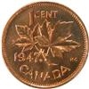 Image 2 : 1947 Maple Leaf Ptd 7, ICCS MS-65 Red