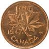 Image 2 : 1947 Maple Leaf Ptd 7, ICCS MS-65 Red
