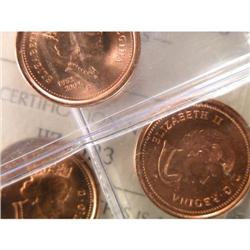 2002P-2007 8 pcs ICCS MS-66 & 67 Red