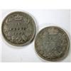 Image 2 : 1858 and 1881H Obverse 2, both VF