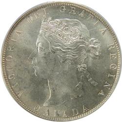 Canada 50 Cents 1872H ICCS/PCGS MS-64