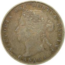 1872H Inverted A Over V, VF