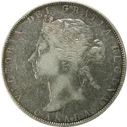 Canada Fifty Cents 1888 Obverse 3, F-VF