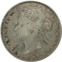 Canada Fifty Cents 1890H Obverse 4 Fine