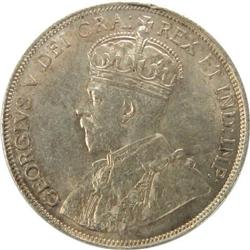 Canada Fifty Cents 1914 ICCS AU-55