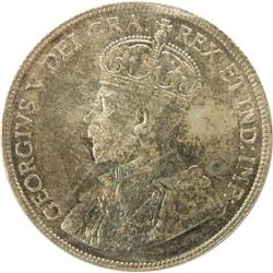 Canada Fifty Cents 1918 ICCS MS-65