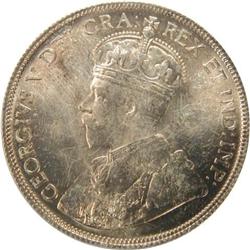 Canada Fifty Cents 1936 ICCS MS-65