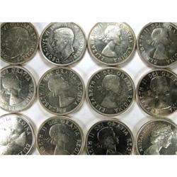 1937-1967. Twelve pieces, AU and Unc
