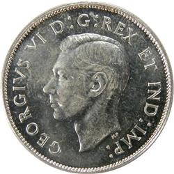 Canada Fifty Cents 1945 Far ICCS MS-64
