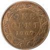 Image 2 : Canada Large Cent 1907H PCGS MS-64 Brown
