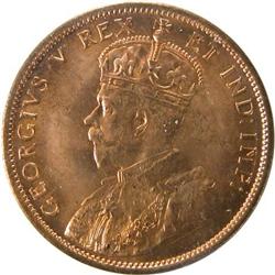Canada Large Cent 1911 ICCS MS-65 Red