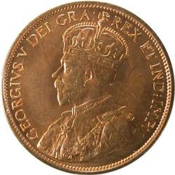 Canada Large Cent 1912 ICCS MS-65 Red