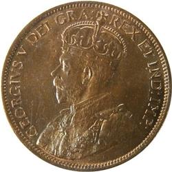 Canada Large Cent 1914 ICCS MS-65 Red