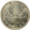 Image 2 : Canada Silver Dollar 1936 ICCS MS-65