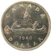 Image 2 : Canada Silver Dollar 1948 ICCS MS-62