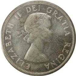 Canada Silver Dollar 1958 ICCS MS-65