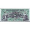 Image 1 : 1896 Five Dollars The Dominion Bank