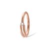 Image 1 : Genuine 0.10 ctw Diamond Anniversary Ring 14KT Rose Gold - REF-54P9H