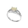 Image 1 : Genuine 0.45 ctw Opal Ring 14KT White Gold - REF-29M7T