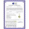 Image 2 : Genuine 13.05 ctw Green Amethyst & Diamond Necklace 14KT Yellow Gold - REF-31Y6F