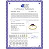 Image 2 : Genuine 0.98 ctw Amethyst & Diamond Ring 14KT Yellow Gold - REF-31Z2N
