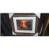 Image 1 : FRAMED CAMPFIRE AND SUNSET PRINT BY DERK