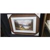 Image 1 : FRAMED ELK PRINT 33"W X 26"H BY DERK