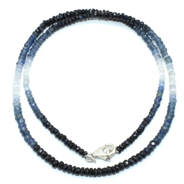 $1000 Silver Blue Sapphire(42.2ct) Necklace