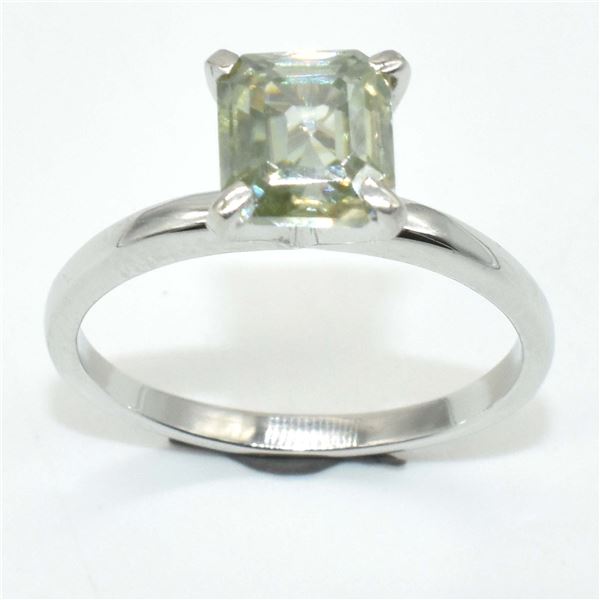 $800 Silver Moissanite(1.7ct) Ring