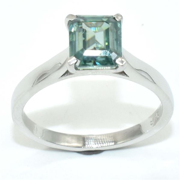 $650 Silver Moissanite(1.6ct) Ring