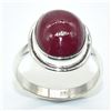 Image 1 : $150 Silver Ruby(8.1ct) Ring