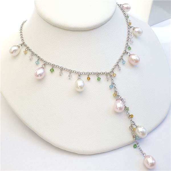 $360 Silver Pearl Necklace